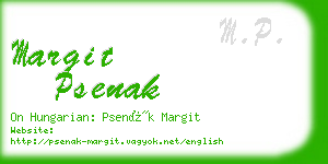 margit psenak business card